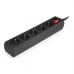 Сетевой фильтр питания REAL-EL RS-PROTECT M 10m, black (EL122300037)