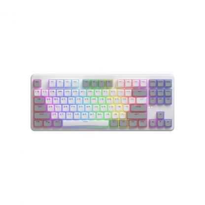 Клавиатура Hator Rockfall 3 Mecha TKL QMK/VIA Orange Wireless White (HTK851UA)