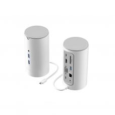 Концентратор Vention USB3.1 Type-C to HDMI/VGA/USB3.0x3/RJ45/SD/TF/TRRS 3.5m/PD/DC100W12-in-1 (TPHWC-EU)