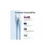 Дата кабель USB-C to 2xUSB-C 1.5m 5.0A Silicone Type Blue Vention (CTMSG)
