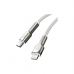 Дата кабель USB-C to Lightning 1.0m Cafule Metal PD 20W white Baseus (CATLJK-A02)
