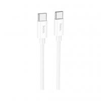 Дата кабель USB-C to USB-C 1.0m Magic silicone PD 60W X87 white HOCO (6931474783264)