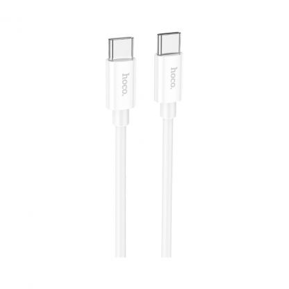 Дата кабель USB-C to USB-C 1.0m Magic silicone PD 60W X87 white HOCO (6931474783264)
