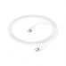 Дата кабель USB-C to USB-C 1.0m Magic silicone PD 60W X87 white HOCO (6931474783264)