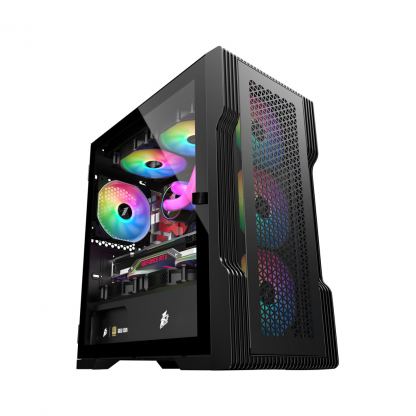 Корпус 1stPlayer T3-BK-4F1