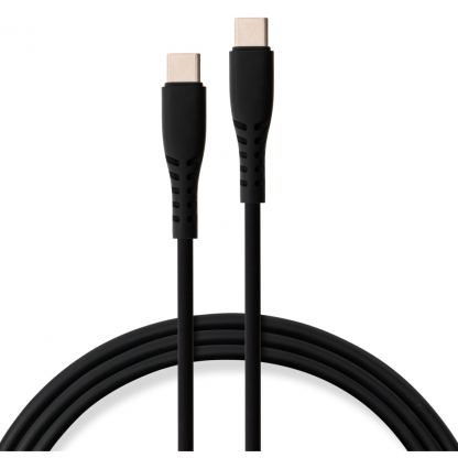 Дата кабель USB-C to USB-C 1.2m 100W Chip Silicon Black Vinga (VCDCCC21012SB)