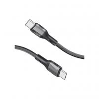 Дата кабель USB-C to USB-C 1.2m 60W PD FletchLink-CC black Promate (fletchlink-cc.black)