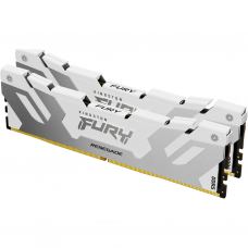 Модуль памяти для компьютера DDR5 48GB (2x24GB) 8000 MHz Renegade White/Silver Kingston Fury (ex.HyperX) (KF580C38RWK2-48)