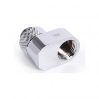 Фитинг для СЖО Alphacool Eiszapfen 16mm off set fitting rotatable - chrome (17602)