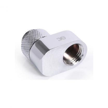 Фитинг для СЖО Alphacool Eiszapfen 16mm off set fitting rotatable - chrome (17602)