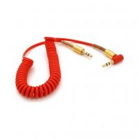 Кабель мультимедийный 3.5mm M to 3.5mm M 1.5m 90° corner red Voltronic (YT-AUXSGJ(M)/(M)-1.5-R)