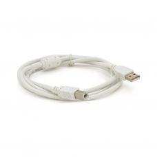 Кабель для принтера USB 2.0 AM/BM 0.8m ferrite white Voltronic (YT-AM/BM-0.8W)