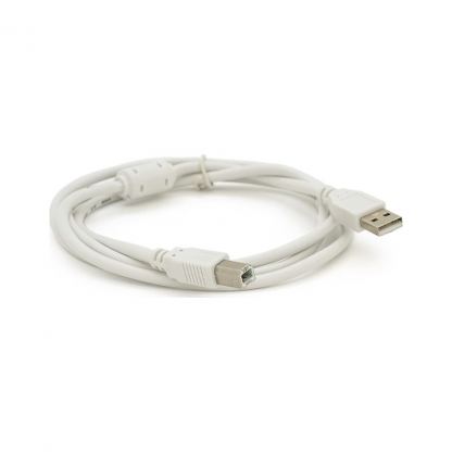 Кабель для принтера USB 2.0 AM/BM 0.8m ferrite white Voltronic (YT-AM/BM-0.8W)