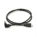 Кабель мультимедийный HDMI M to HDMI M 1.0m V1.4 90° corner black Merlion (YT-HDMI(M)/(M)HS-1.0m/90°)