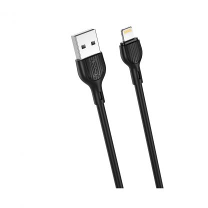 Дата кабель USB 2.0 AM to Lightning 2.0m 2.1A black XO (NB200-L2-BK)