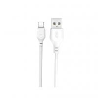Дата кабель USB 2.0 AM to Micro 5P 2.0m 2.1A white XO (NB103-M2-WH)