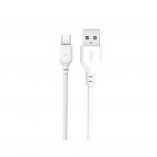 Дата кабель USB 2.0 AM to Micro 5P 2.0m 2.1A white XO (NB103-M2-WH)