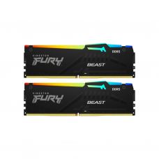 Модуль памяти для компьютера DDR5 128GB (2x64GB) 5600 MHz Beast RGB Kingston Fury (ex.HyperX) (KF556C40BBAK2-128)