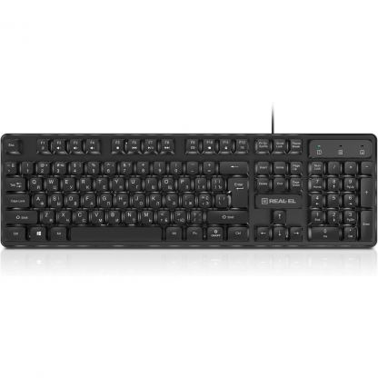 Клавиатура REAL-EL RK-7015 USB Black (EL123100049)