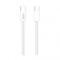 Дата кабель USB-C to USB-C 1.0m 60W white XO (NBQ260A_С_White)