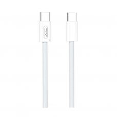 Дата кабель USB-C to USB-C 1.0m 60W white XO (NBQ260A_С_White)