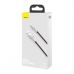 Дата кабель USB 2.0 AM to Lightning 2.0m 2.4A metal black Baseus (CALJK-B01)