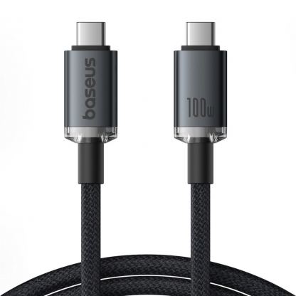 Дата кабель USB-C to USB-C 1.5m 100W USB3.2 20Gb black Baseus (P10318204111-00)