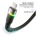 Дата кабель USB 2.0 AM to Lightning 2.0m 2.4A LED black Essager (EXCL-XCDA01)