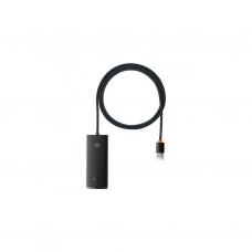 Концентратор Baseus USB 3.0 to 4xUSB 3.0 1.0m black (WKQX030101)