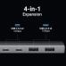 Концентратор Ugreen USB-C to 2xUSB 3.2 + 2xUSB-C 10Gbps CM480 gray (30758)