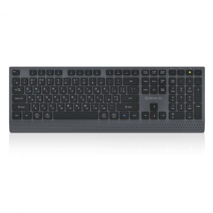 Клавіатура REAL-EL RK-715W Wireless/Bluetooth Black/Gray (EL123100051)