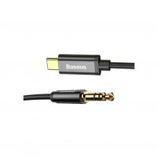 Кабель мультимедійний USB-C to 3.5mm M 1.2m black Baseus (CAM01-01)