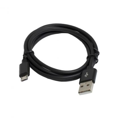 Дата кабель USB 2.0 AM to Micro 5P 1.0m 2.4A black Patron (CAB-PN-USB-MICRO-1-B)