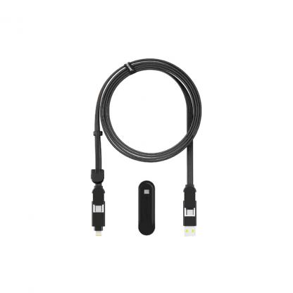 Дата кабель 6in1 inCharge XL 2.0m black Rolling Square (XLM01R)