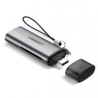 Зчитувач флеш-карт UGREEN USB Type-C 3.1 to TF/SD CM184 Gray (50704)