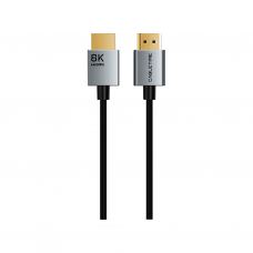 Кабель мультимедійний HDMI M to HDMI M 2.0m V2.1 8K60Hz Cabletime (CA915910)