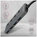 Концентратор AXAGON USB 3.1 to 4xUSB 3.0 0.2m switch black (HUE-MSA)