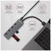Концентратор AXAGON USB 3.1 to 4xUSB 3.0 0.2m switch black (HUE-MSA)