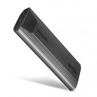 Карман внешний AXAGON USB-C 10Gbps metal box for M.2 NVMe & SATA SSD THIN SCREWLESS (EEM2-GTS2)