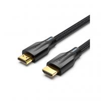Кабель мультимедийный HDMI M to HDMI M 3.0m 8K cotton braided black Vention (AAUBI)