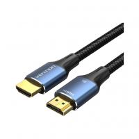 Кабель мультимедийный HDMI M to HDMI M 2.0m 8K cotton braided blue Vention (ALGLH)