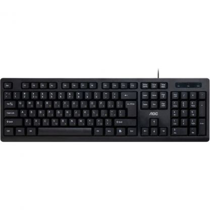 Клавіатура AOC KB100B USB UA Black (KB100B/97)