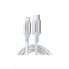 Дата кабель USB-C to Lightning 1.0m 3A 60W US304 white Ugreen (70523)