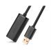Дата кабель USB 2.0 AM to AF 10.0m Active black Ugreen (10321)