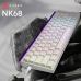Клавіатура Ajazz NK68 Red Switch USB UA White (NK68-R-S-W)
