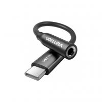 Переходник USB-C to 3.5mm M black Vention (BIIBA)