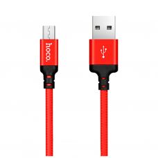 Дата кабель USB 2.0 AM to Micro 5P 1.0m X14 red HOCO (6957531062851)