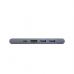 Концентратор Baseus USB-C Thunderbolt 7-in-1 2xUSB 3.0 + 1xUSB-C PD + HDMI 4K60Hz + SD/TF + 1xRJ45 1000Mbps gray (CAHUB-L0G)