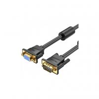 Кабель мультимедийный VGA M to VGA F 5.0m black Vention (DAGBJ)