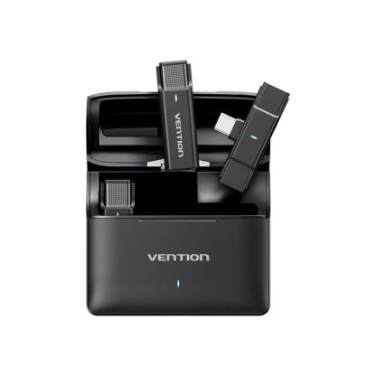 Микрофон Vention USB-C 2-Pack Wireless Lavalier with Charging Case (NCAB0)